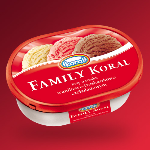 Family Koral  vanília-csokoládé-eper